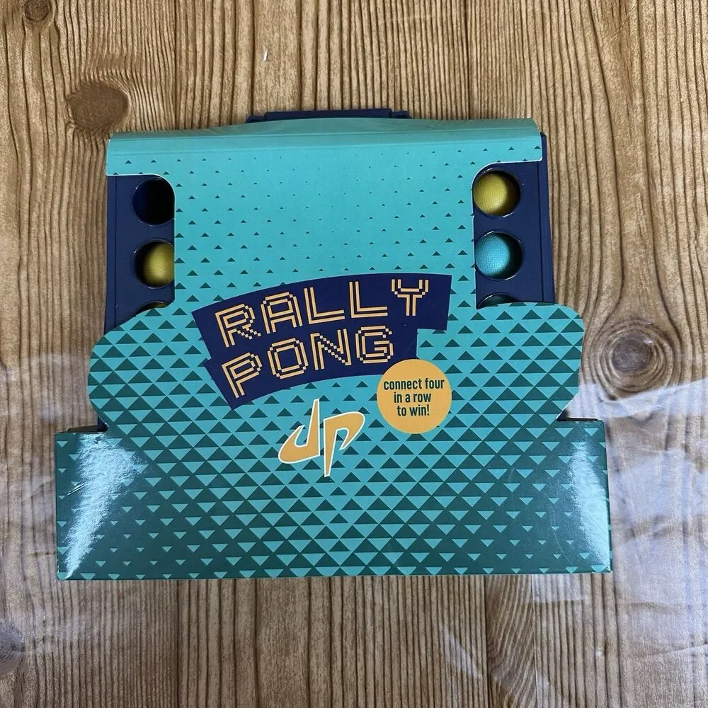Rally Pong Tabletop Game Connect Four Style Bounce Ball Game Party Game Complete